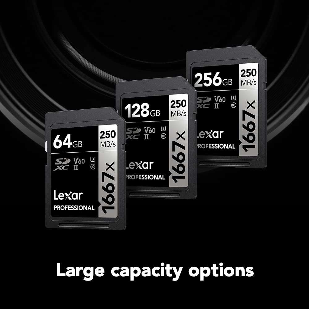 Lexar 256GB Professional 1667x SD Card, UHS-II, C10, U3, V60, Full HD, 4K, Up To 250MB/s Read SDXC Memory Card, for Professional Photographer, Videographer, Enthusiast (LSD256CBNA1667) - Image 7