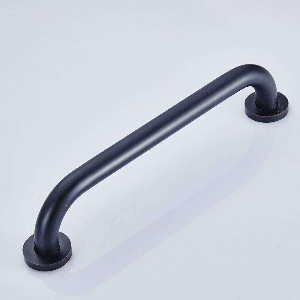ELLO&ALLO Oil Rubbed Bronze Bathroom Shower Grab Bar, Home Care Bath Hardware (16 Inch) - Image 4