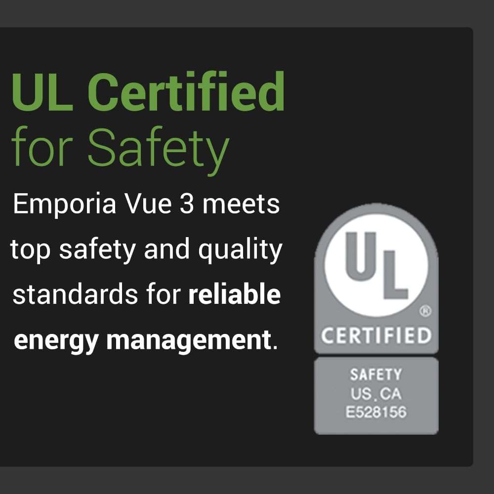 Emporia Vue 3 Home Energy Monitor - Smart Home Automation Module and Real Time Electricity Usage Monitor, Power Consumption Meter, Solar and Net Metering for UL Certified Safe Energy Monitoring - Image 5