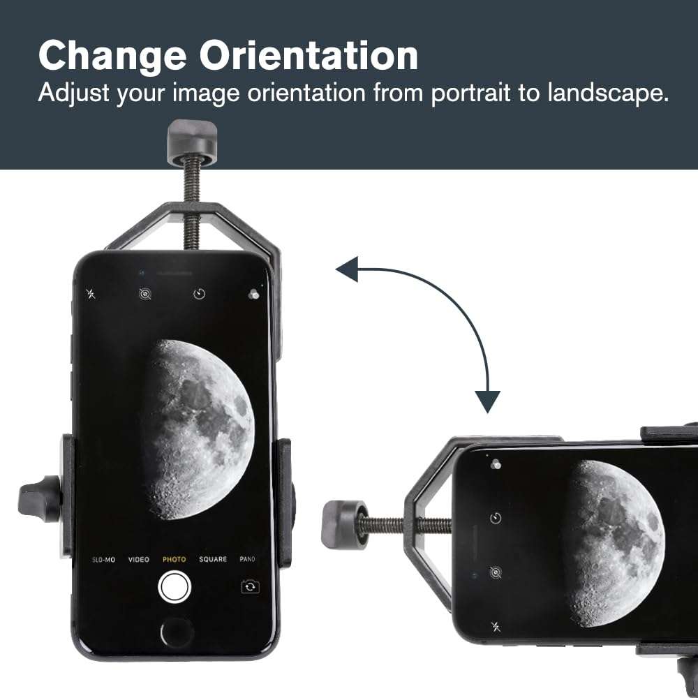 Celestron – Smartphone Adapter and Bluetooth Remote for Telescope, Binoculars & Spotting Scopes – Capture Images & Video Through Your Optics – Simple, Durable, Metal Body - Compact and Travel-friendly - Image 7