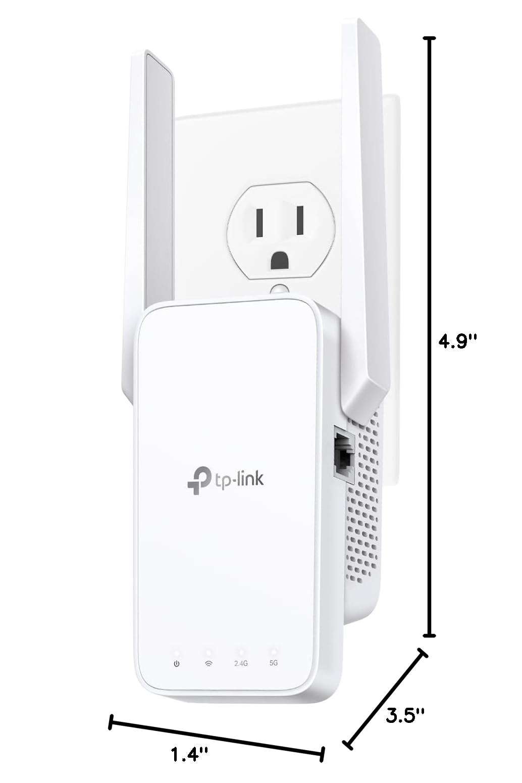 TP-Link AC1200 WiFi Extender, 2025 Wirecutter Best WiFi Extender, 1.2Gbps Home Signal Booster, Dual Band 5GHz/2.4GHz, Up to 1600 Sq.ft and 32 Devices, EasyMesh Compatible, One Ethernet Port (RE315) - Image 8