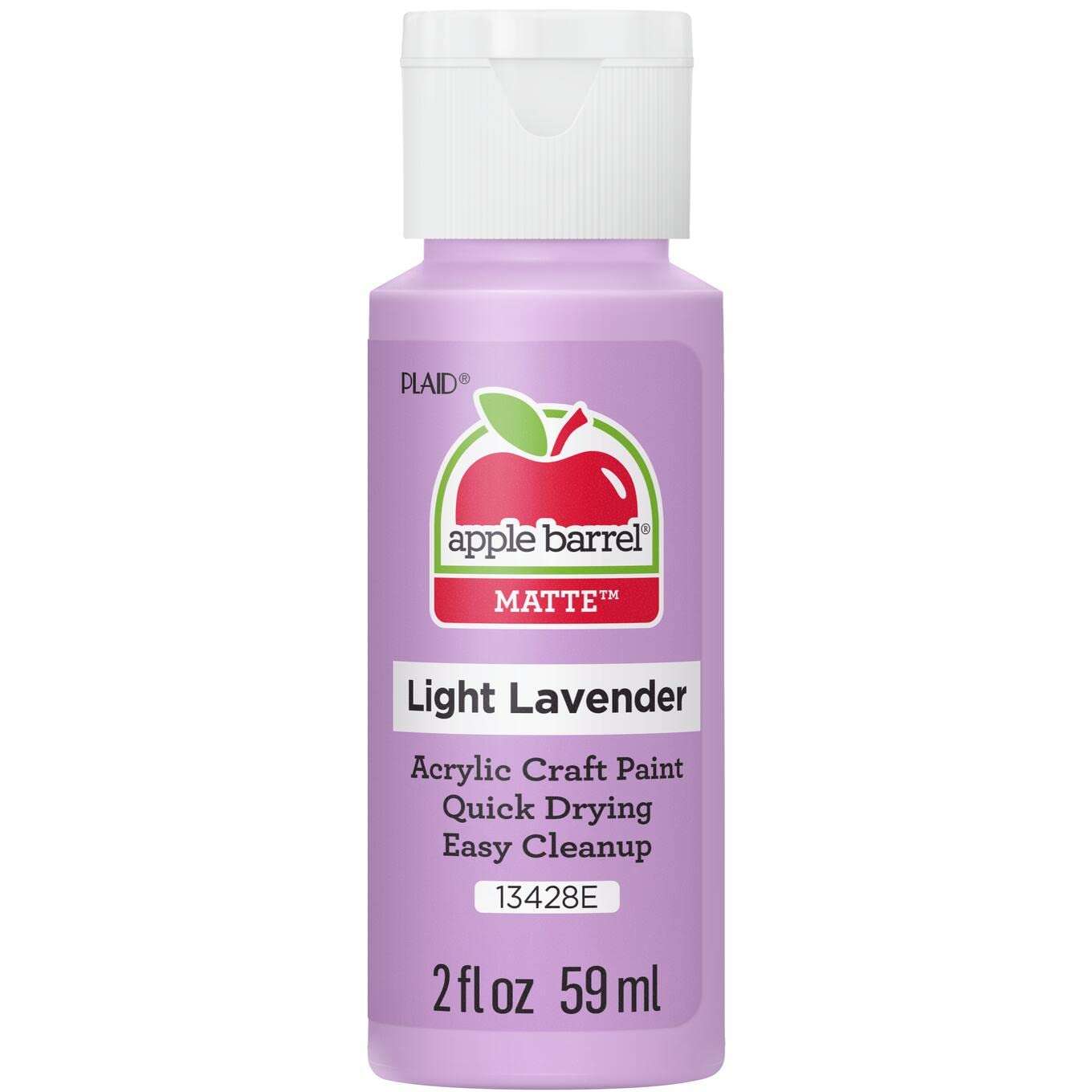 Apple Barrel Acrylic Paint, Light Lavender 2 fl oz Classic, Easy To Apply DIY Arts And Crafts, Art Supplies With A Matte Finish - Image 1