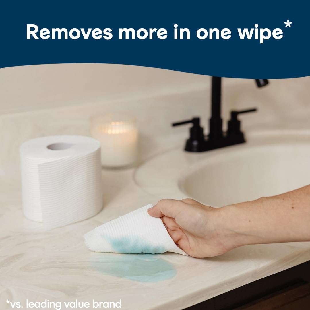 Cottonelle Ultra Clean Toilet Paper with Active CleaningRipples Texture, Strong Bath Tissue, 24 Family Mega Rolls = 132 Regular Rolls (4 Packs of 6) - Image 5