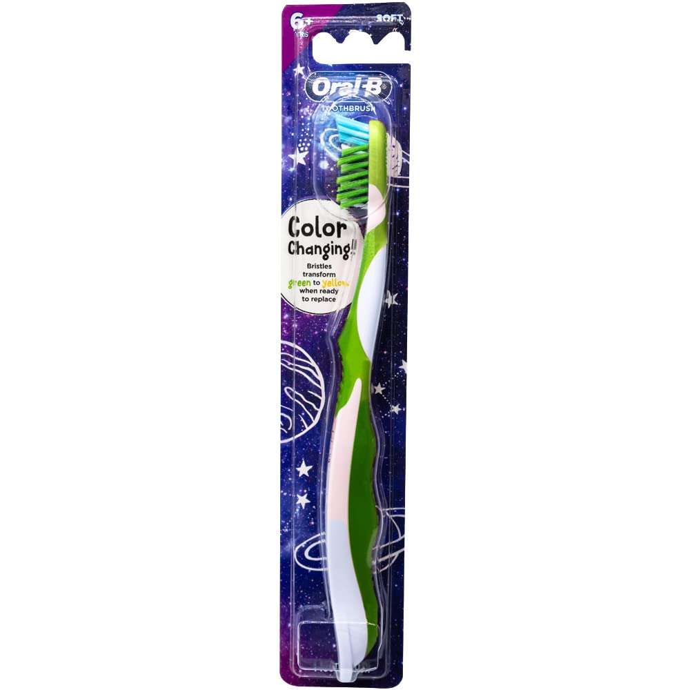 Oral-B Pro-Health Junior CrossAction Galaxy Toothbrush, Ages 6+, Soft - Pack of 6 - Image 2