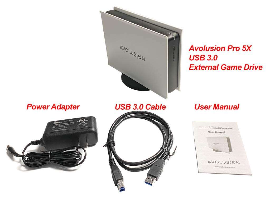 Avolusion PRO-5X (White) 8TB USB 3.0 External Gaming Hard Drive for PS5 / PS4 Game Console (Renewed) - Image 8