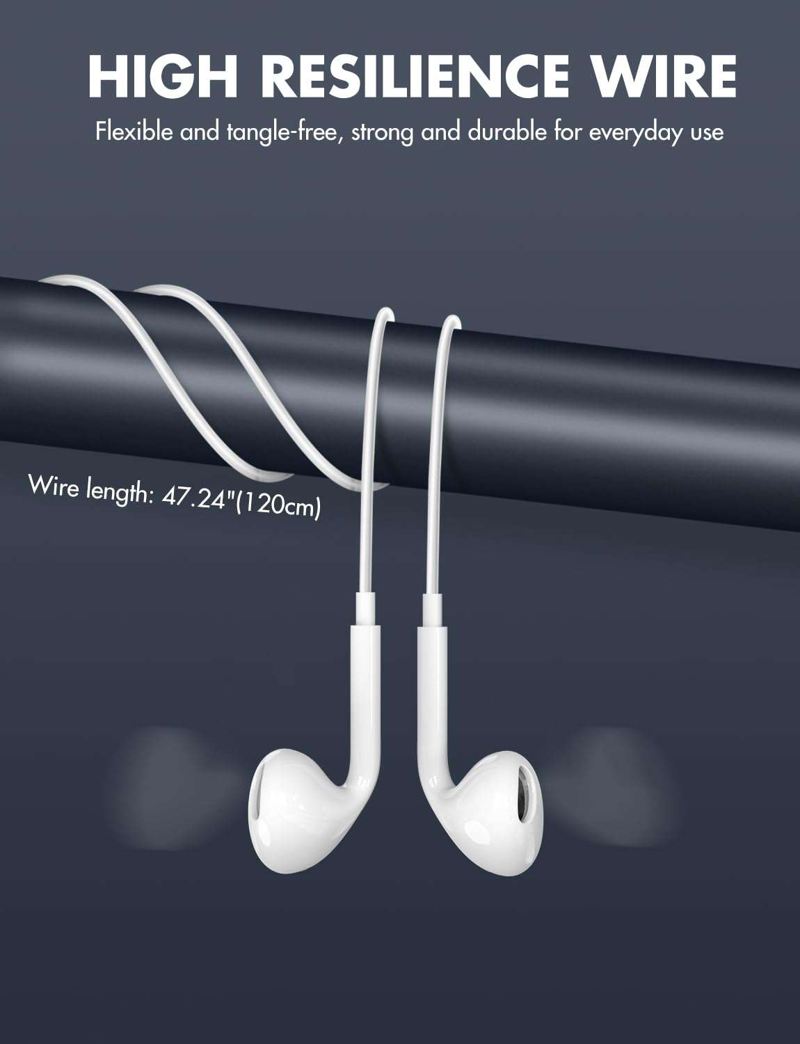 Antool USB C Headphones, 【Ultra Clear Calls & no Noise】 Earbuds Wired for iPhone 16/15 USBC Headphones,Compatible with iPhone/Android/Galaxy/iPad【2 Pack】 - Image 4
