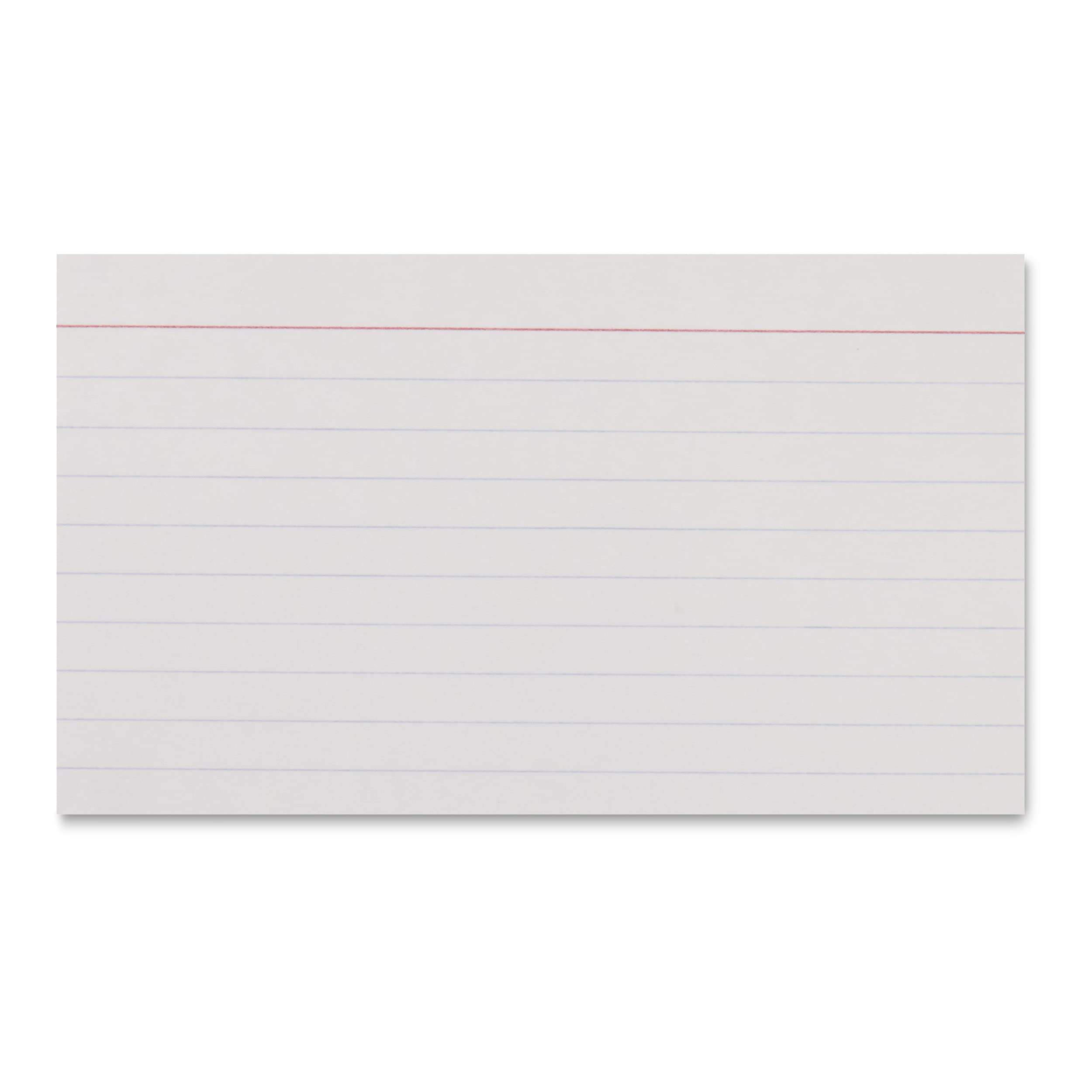 Amazon Basics Paper Flash Ruled Index Note Cards, Heavy Weight, White, 3 x 5 Inch Card, 300 Count, 100 Pack of 3 - Image 4