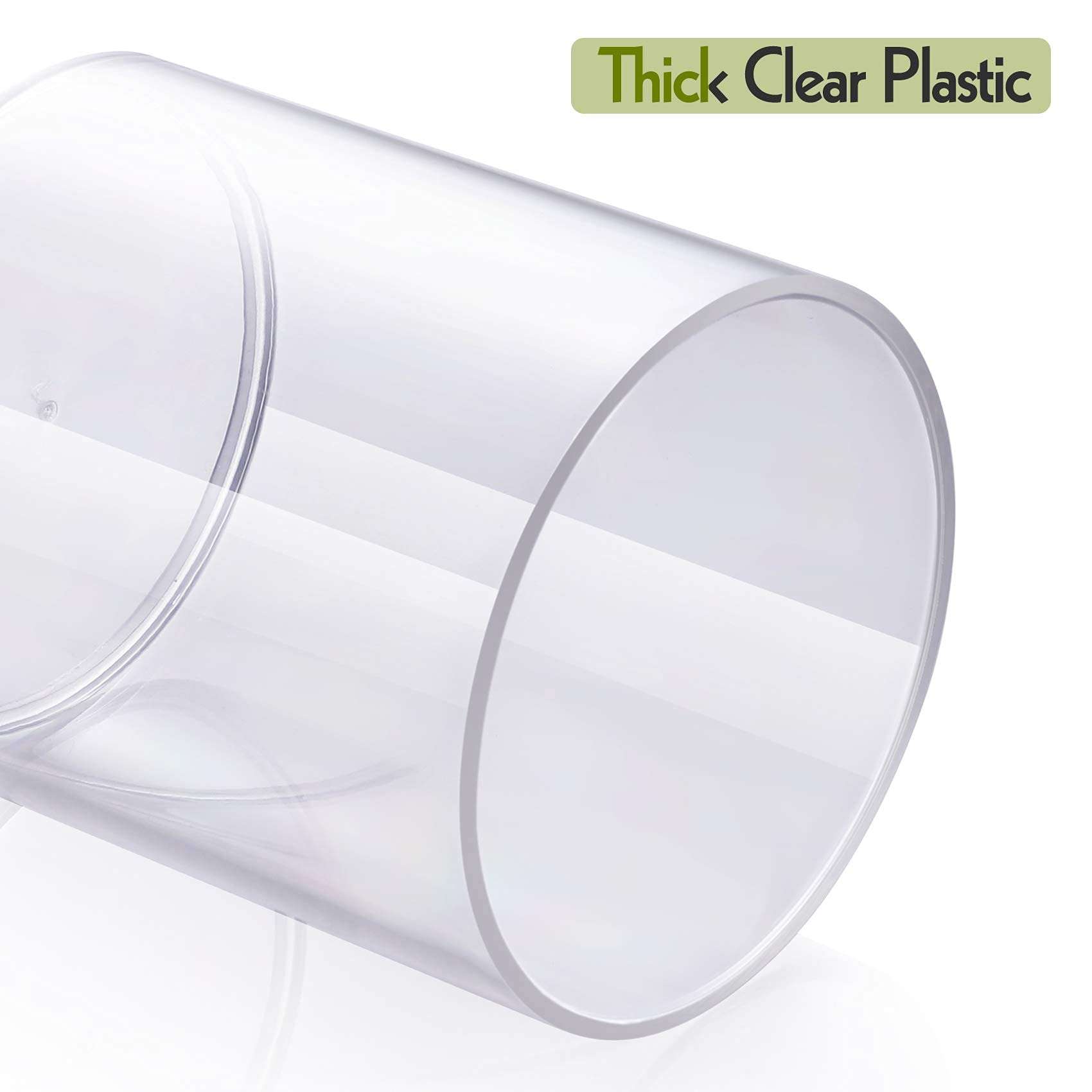 4 Pack Acrylic Qtip Holder Dispenser for Cotton Swabs, Balls, Pads, Floss Picks- Small Clear Plastic Canister Apothecary Jar Set, Bathroom Essentials Accessories Decor, Vanity Makeup Storage Organizer - Image 7