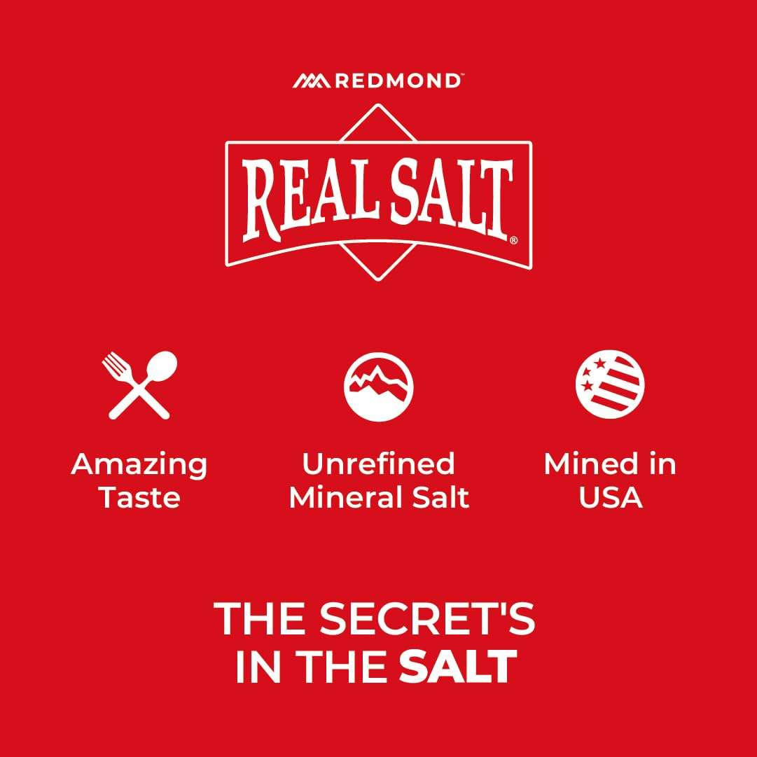 REDMOND Real Sea Salt - Natural Unrefined Gluten Free Fine, 26 Ounce Pouch (1 Pack) - Image 4