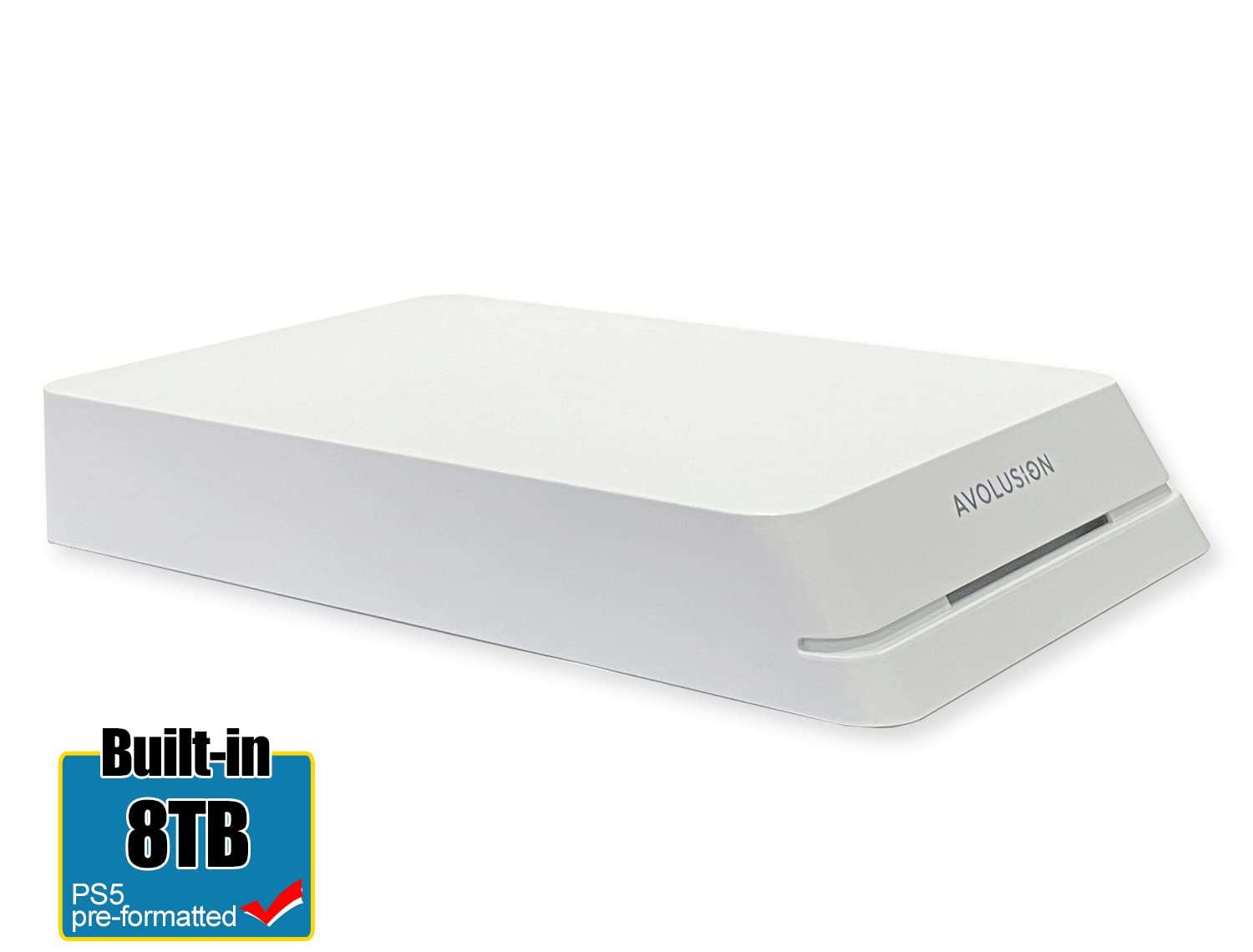 Avolusion HDDGear Pro 8TB 7200RPM USB 3.0 External Gaming Hard Drive (for PS5) White (Renewed) - Image 6