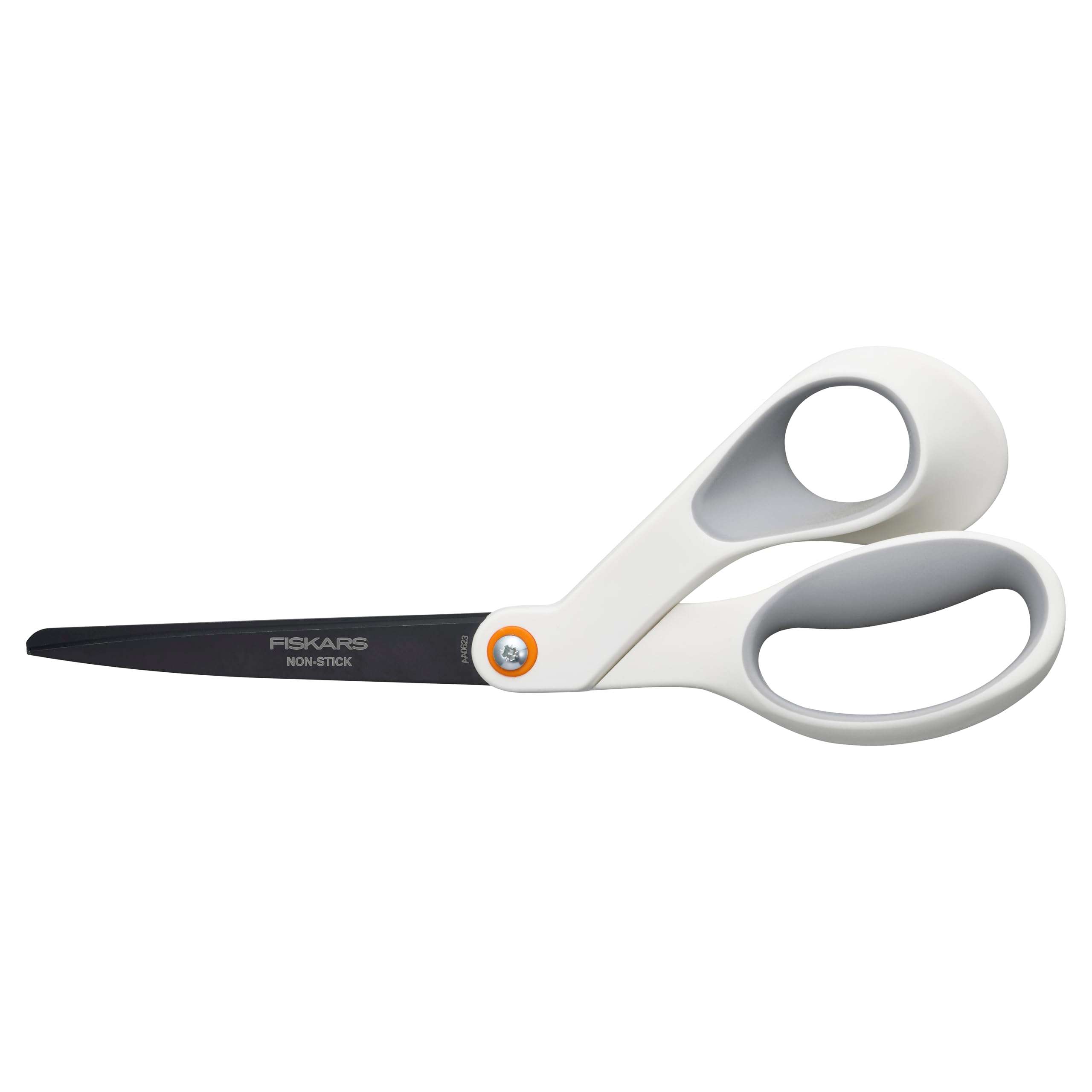 Fiskars 8” Premium Non-Stick Comfort Grip Scissors Ideal for Sticky Materials like Vinyl, Tape, and Glue, with Ergonomic Bent Handles for Precise Tabletop Cutting - Image 1