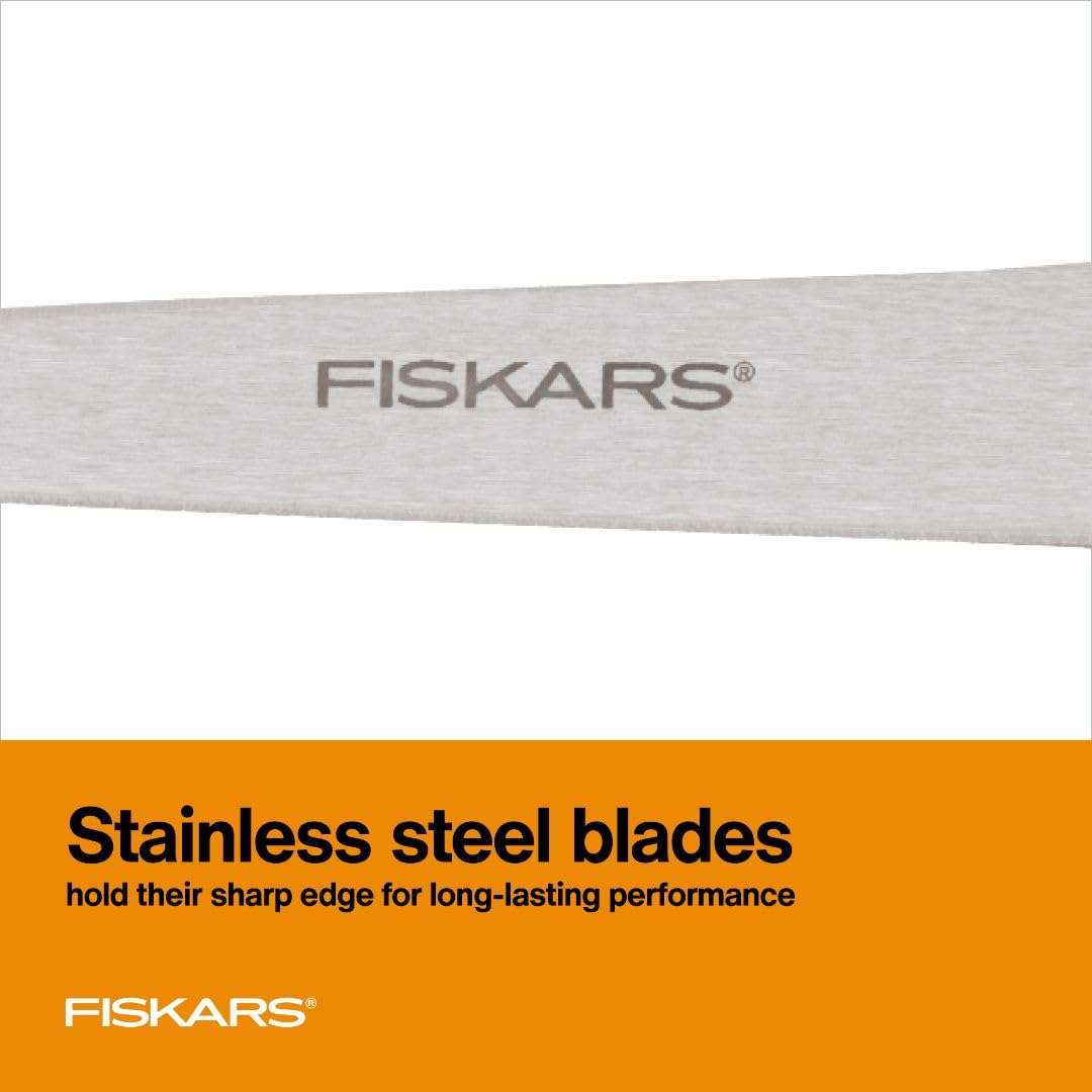 Fiskars All Purpose Scissors, High Performance Cutting, Stainless Steel Blades, Ergonomic and Comfort Handles, Perfect for Arts and Crafts and the Office, Scissors for Office - Image 3