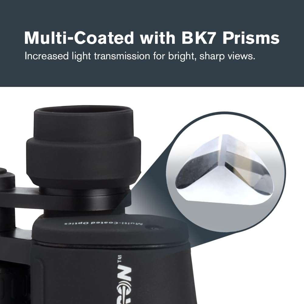 Celestron - Cometron 7x50 Astronomy Binoculars – Entry-Level for Stargazing and Comet Watching – Large 50mm Objective Lenses – Wide 6.6° Field of View – Multi-Coated Optics - Image 4