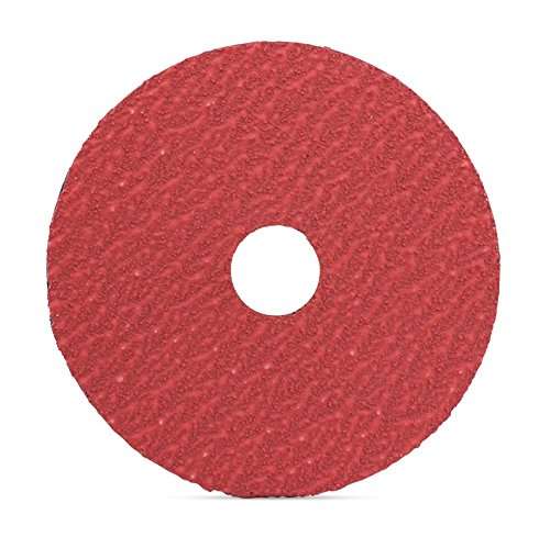 BHA Ceramic Resin Fiber Sanding and Grinding Discs, 4.5” x 7/8”, 36 Grit - 25 Pack - Image 3