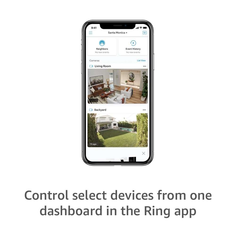 Ring Outdoor Cam (Stick Up Cam) | Weather-Resistant Outdoor Camera, Live View, Color Night Vision, Two-Way Talk, Motion alerts, Works with Alexa | White - Image 4