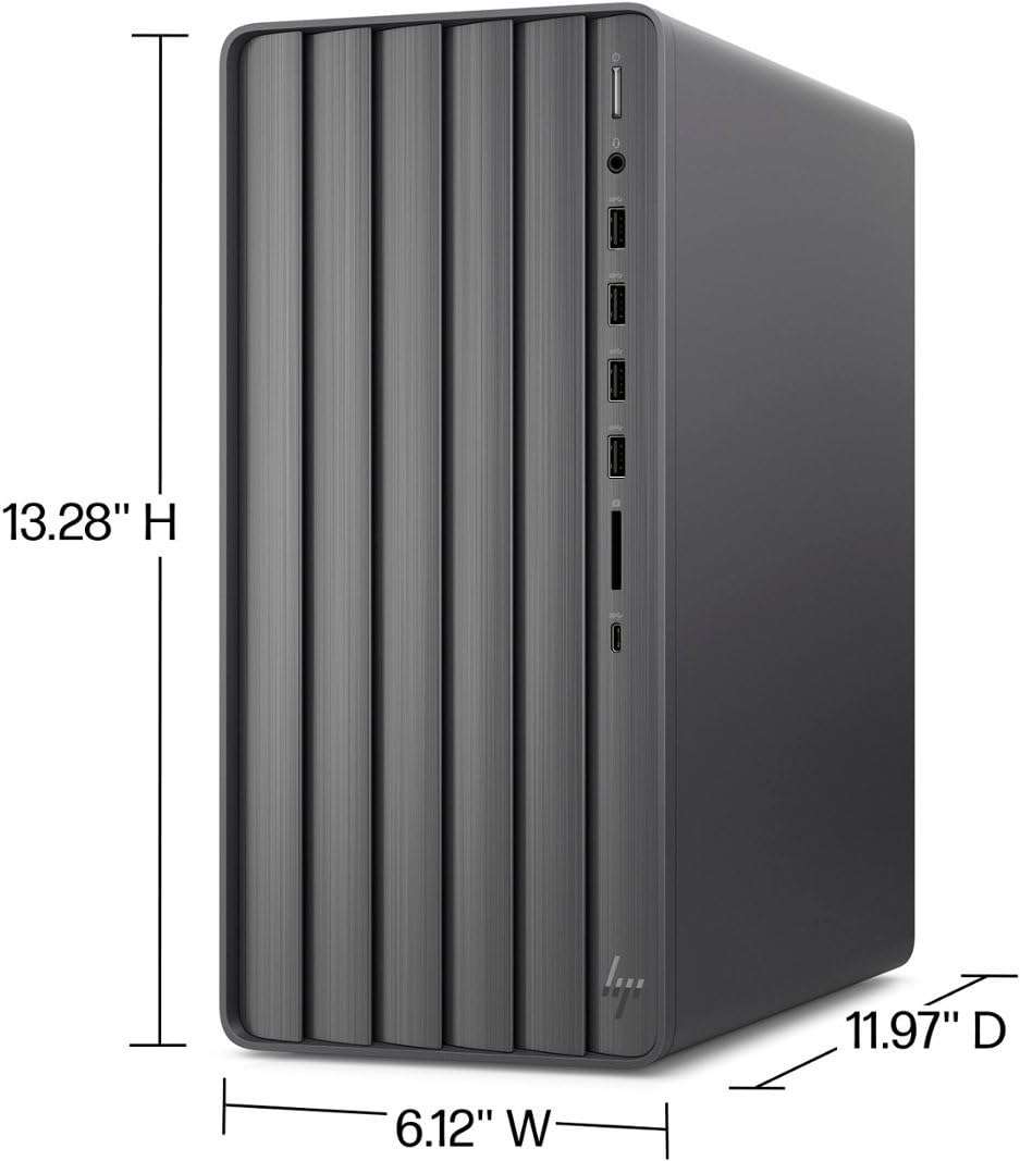 HP Envy Desktop PC 2TB SSD 64GB RAM Win 11 Pro (Intel Core 14th Generation i9-14900KS Processor - 3.20GHz Turbo Boost to 6.20GHz, NVIDIA GeForce RTX 8GB GDDR6) Business Computer - Image 6