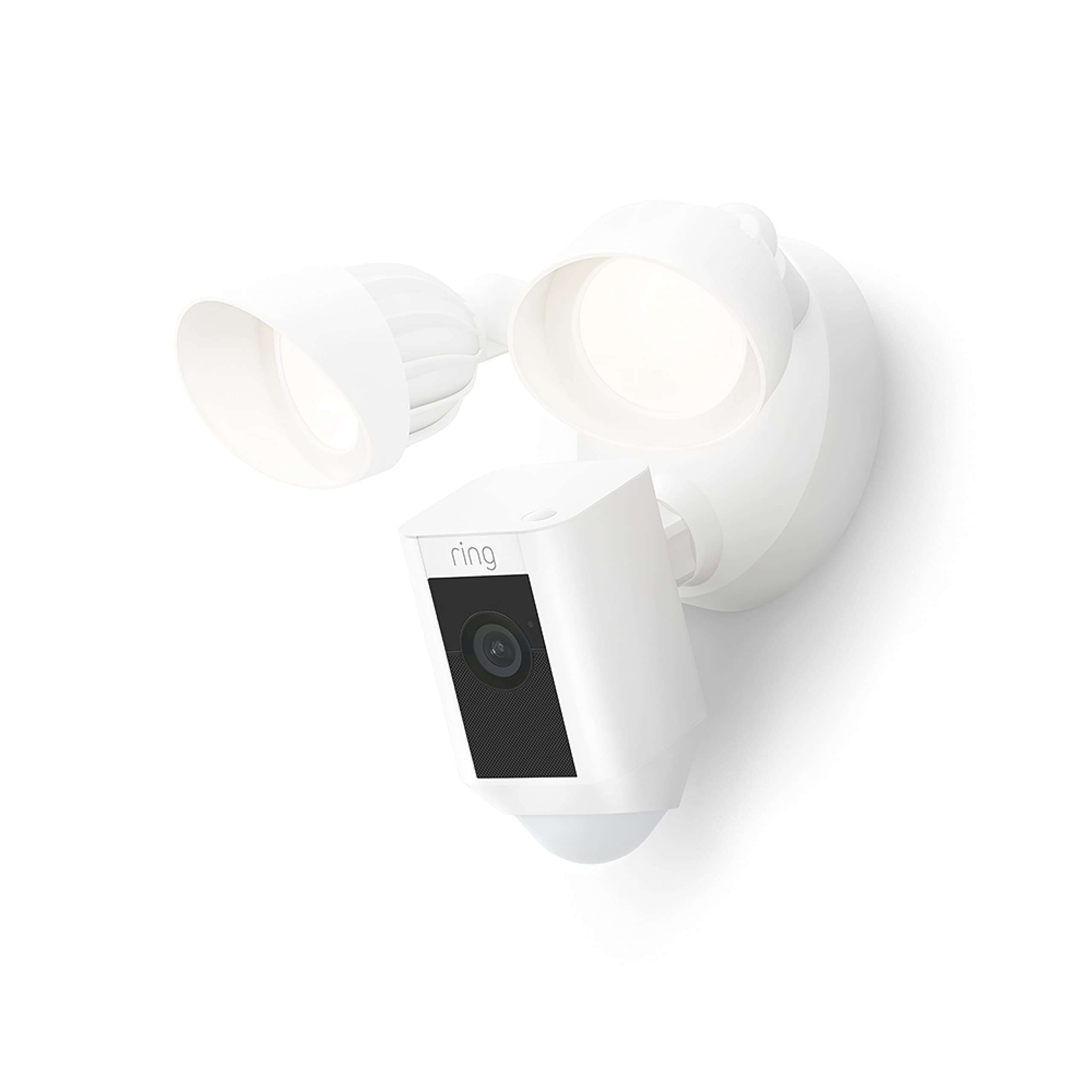 Ring Floodlight Cam Wired Plus — Outdoor home or business security with motion-activated 1080p HD video and floodlights, (2021 release) White - Image 1
