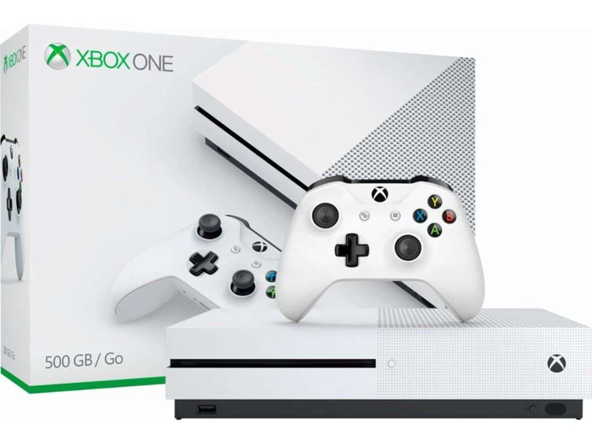 Microsoft - Xbox One S 500GB Console - White - ZQ9-00028 (Renewed) - Image 1