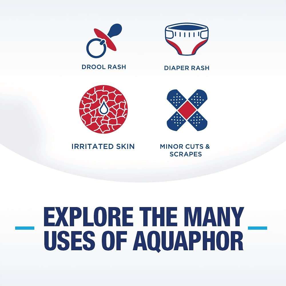 Aquaphor Baby Healing Ointment Advanced Therapy Skin Protectant for Chapped or Dry Skin, Drool Rash and Diaper Rash Ointment, 14 Oz Jar - Image 6