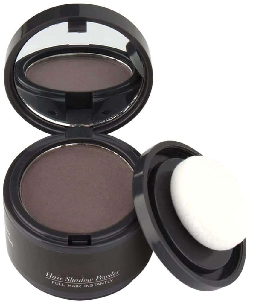 gowwim Hairline Powder(Dark Brown) Hair Root Dye, Instantly Hair Color Shadow Cover Gray Hair Root, Hair Touch-Up, Thin Hair Powder 4 g - Image 1