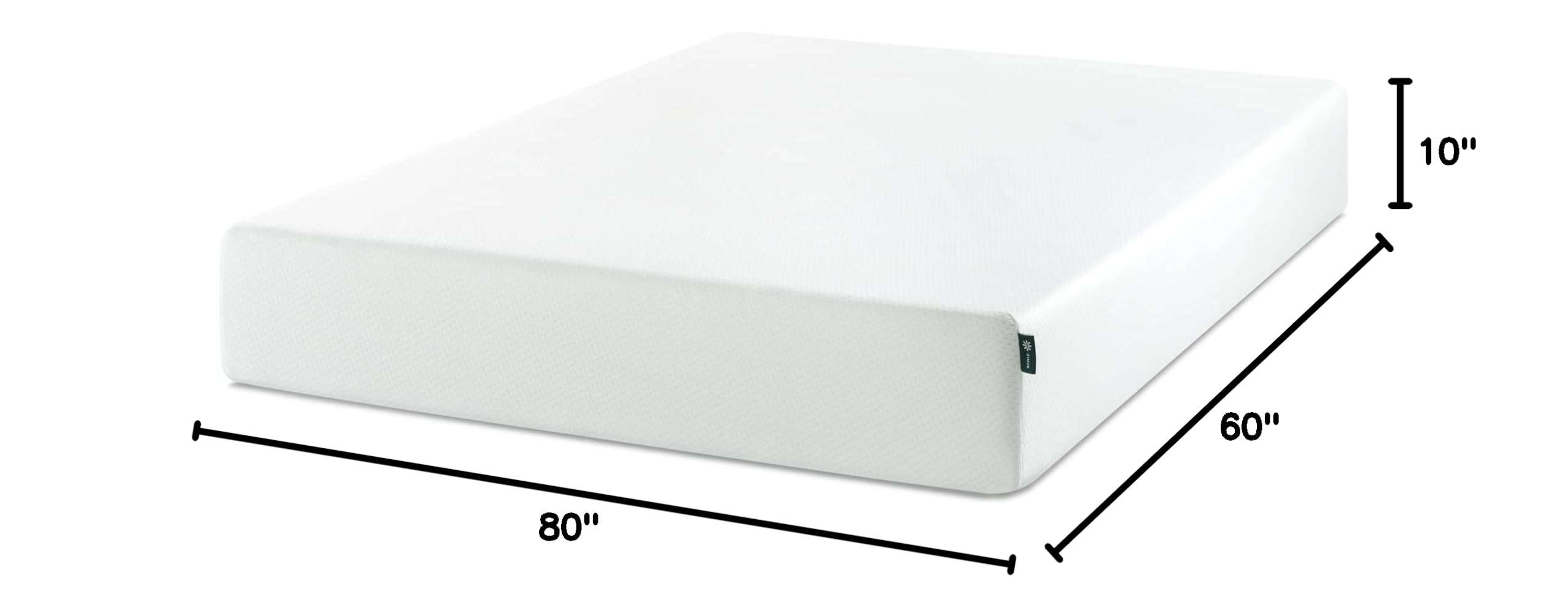 ZINUS 10 Inch Queen Green Tea Memory Foam Mattress [New Version], Fiberglass free, Medium Firm Feel, Zoned Pressure Relief, Certified Safe Foams & Fabric, Mattress in A Box - Image 2