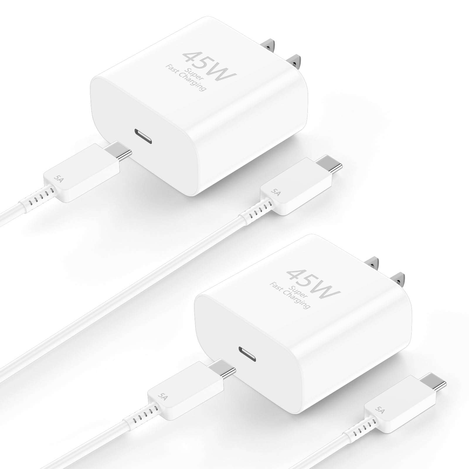 iPhone 16 Pro Max Charger Fast Charging 10FT,45W USB C iPhone 16 Super Fast Charger Block with Long Type C Charging Cable for iPhone 16/16 Pro/16 Pro Max/16 Plus/15/15 Pro Max/Pro,Galaxy S24(2Pack) - Image 1