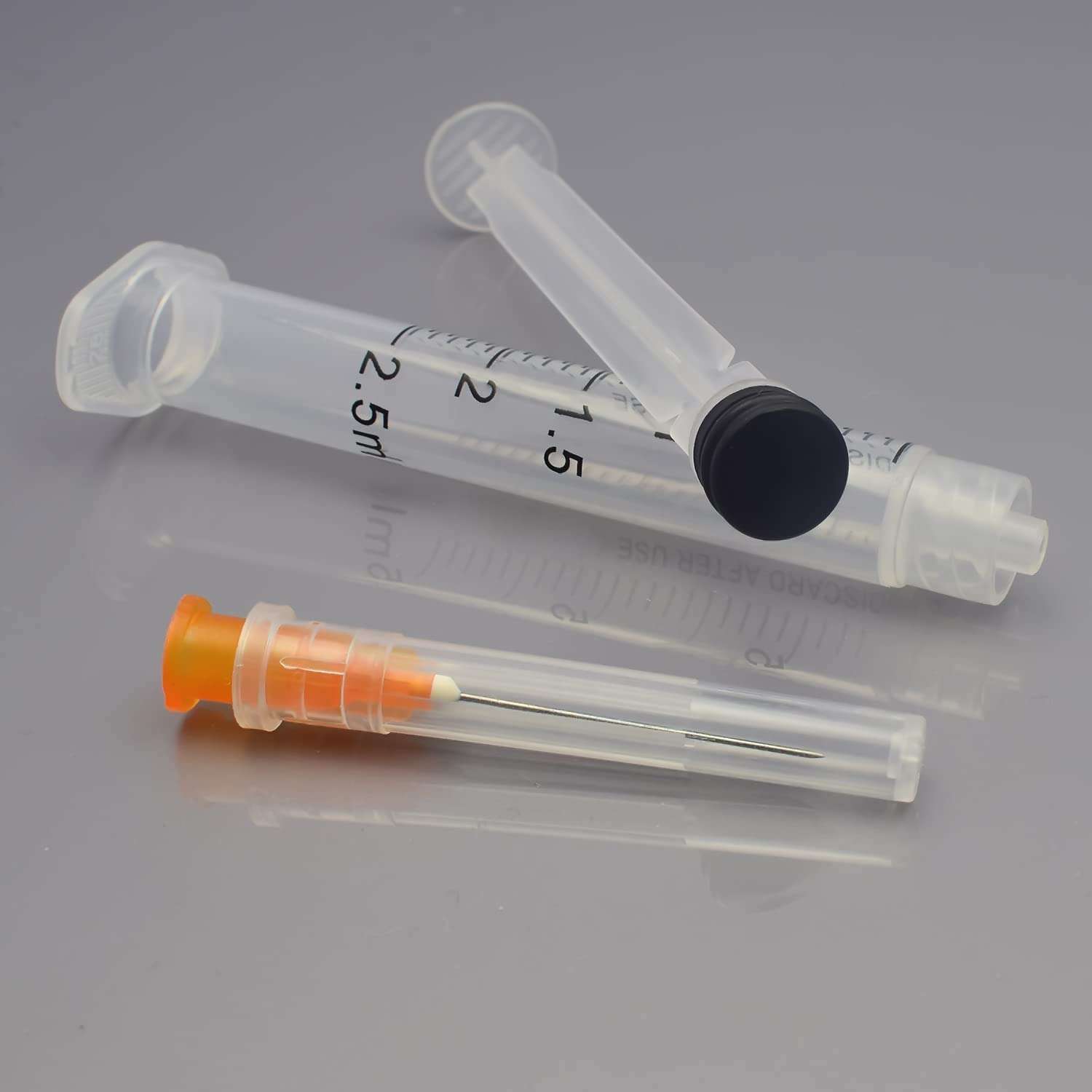 Gesanghua 100 Pack 2.5ml with 25 Gauge 1 Inch Luer Lock syring, Individually Wrapped - Image 7