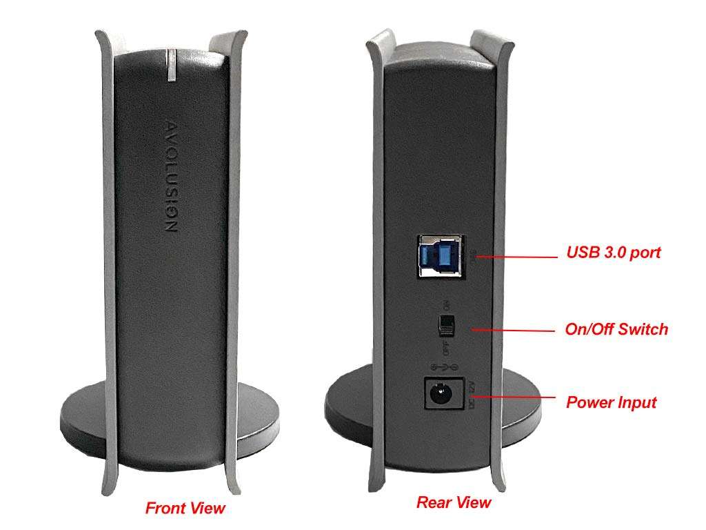 Avolusion PRO-5X Series 8TB USB 3.0 External Gaming Hard Drive Works for PS4 Original, Slim & Pro (Grey) (Renewed) - Image 4