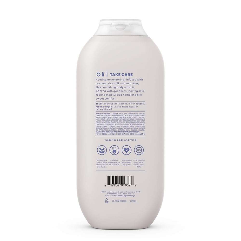 Method Body Wash, Simply Nourish, Paraben and Phthalate Free, 18 oz (Pack of 1) - Image 2