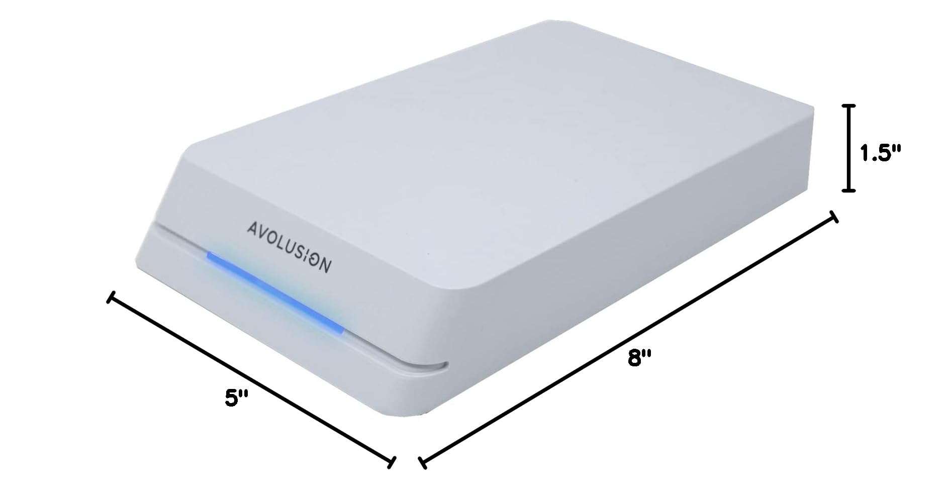 Avolusion HDDGear Pro 8TB 7200RPM USB 3.0 External Gaming Hard Drive (for PS5) White (Renewed) - Image 7