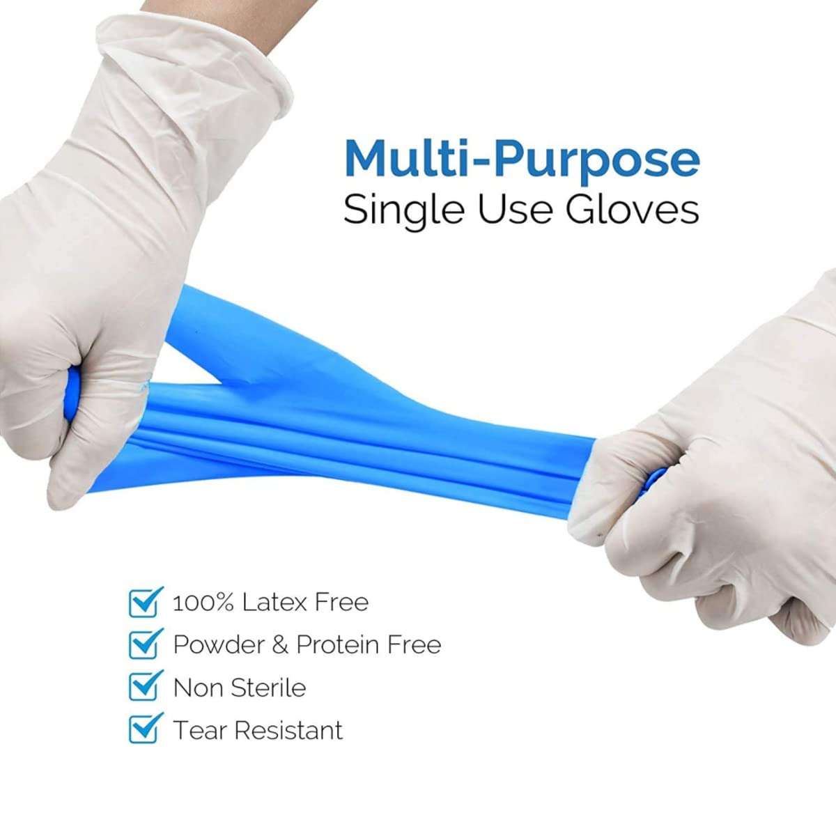 Intco BASIC Medical Synmax Vinyl Exam Gloves - Latex-Free & Powder-Free - Large, BMPF-3003(Case of 1,000) - Image 3
