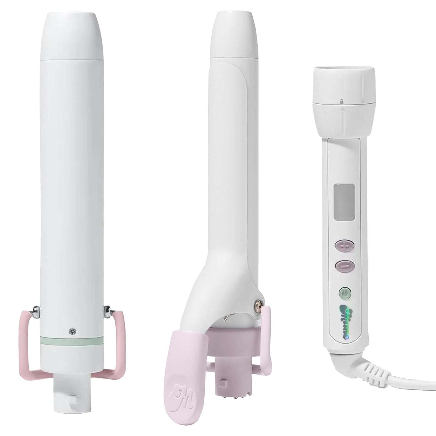 Mane The Power Curl Collection Hair Kit - 1.25" Curling Wand Styling Attachment + 1" Curling Iron Styling Attachment + Power Bottom Base - Designed with Dual Voltage for Travel (3 Count) - Image 1