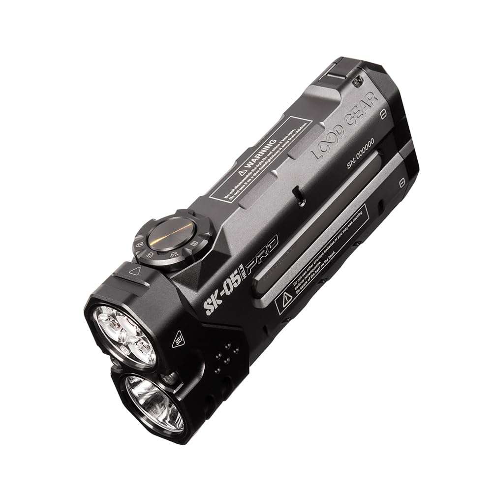 LOOP GEAR SK05 Pro Flat LED Flashlight with 8000mAh Power Bank, Sidelight Flashlight Combines Floodlight and Spotlight, 4360 High Lumens, Rechargeable, Magnetic Tail, IP68 Perfect for Camping, Outdoor - Image 1