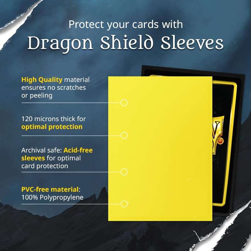 Dragon Shield | Matte Dual Standard Size Card Sleeves | 100 CT - Smooth & Tough Premium TCG Sleeves - Compatible with Pokemon, Flesh & Blood, One Piece & Magic The Gathering | Red/Gold - Image 7