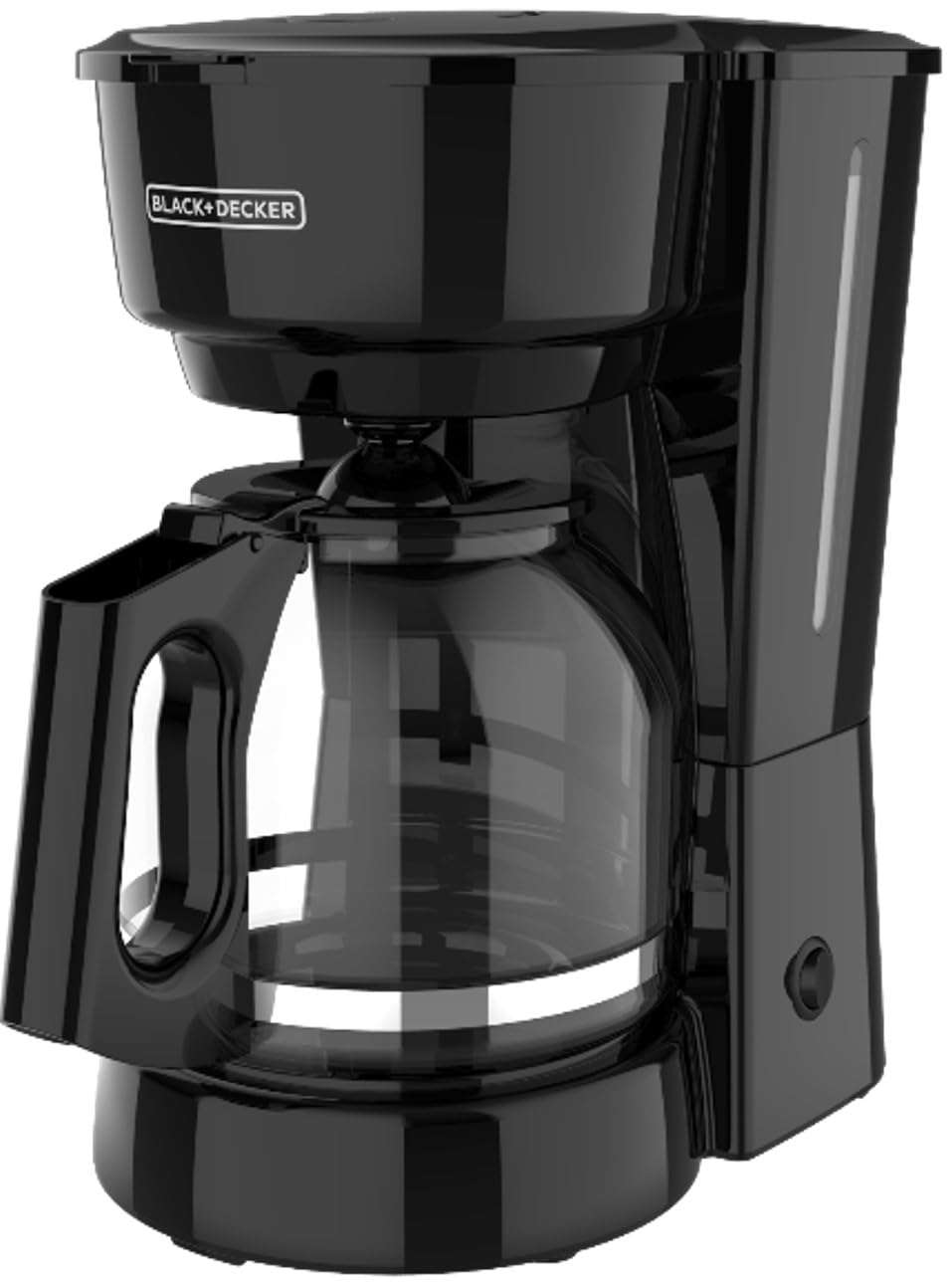 BLACK+DECKER 12-Cup Coffee Maker with Easy On/Off Switch, Easy Pour, Non-Drip Carafe with Removable Filter Basket, Vortex Technology, Black - Image 1