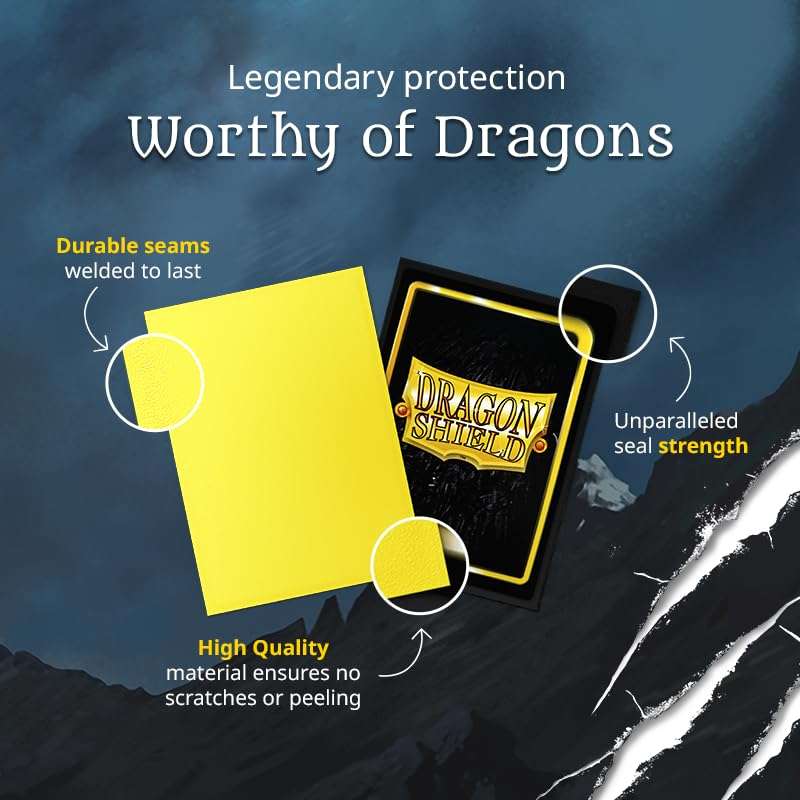Dragon Shield | Matte Dual Standard Size Card Sleeves | 100 CT - Smooth & Tough Premium TCG Sleeves - Compatible with Pokemon, Flesh & Blood, One Piece & Magic The Gathering | Red/Gold - Image 6