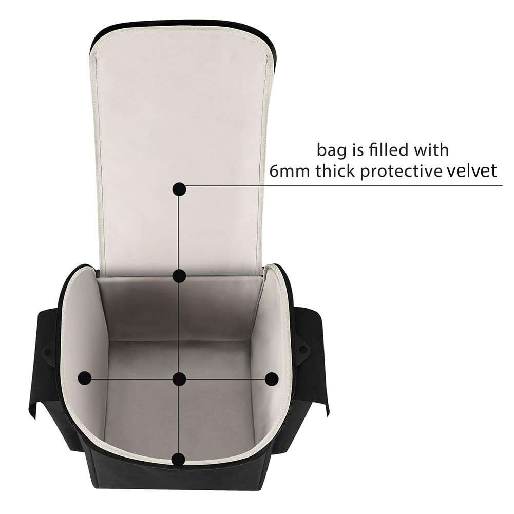 Rummyluck Case for JBL Partybox Encore Essential, Tote Bag for JBL Partybox Encore Essential,Portable Carrying Cover Handbag With Microphone Tablet Cable Storage Pockets - Image 3