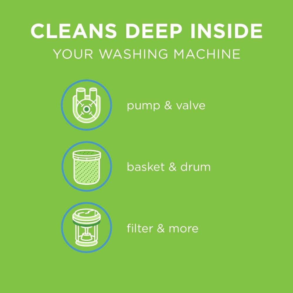 Affresh Washing Machine Cleaner, Cleans Front Load and Top Load Washers, Including HE, 6 Tablets - Image 2