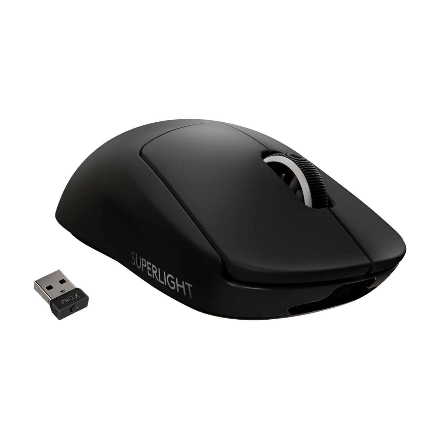 Logitech G PRO X SUPERLIGHT Wireless Gaming Mouse, Ultra-Lightweight, HERO 25K Sensor, 25,600 DPI, 5 Programmable Buttons, Long Battery Life, Compatible with PC / Mac - Black - Image 1