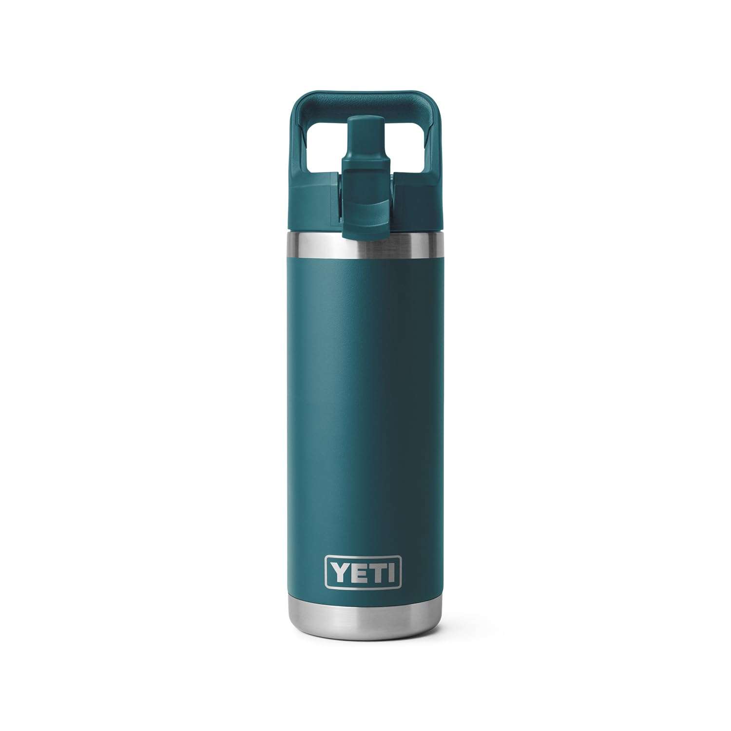YETI Rambler 18 oz Bottle, Vacuum Insulated, Stainless Steel with Color Matching Straw Cap, Agave Teal - Image 8