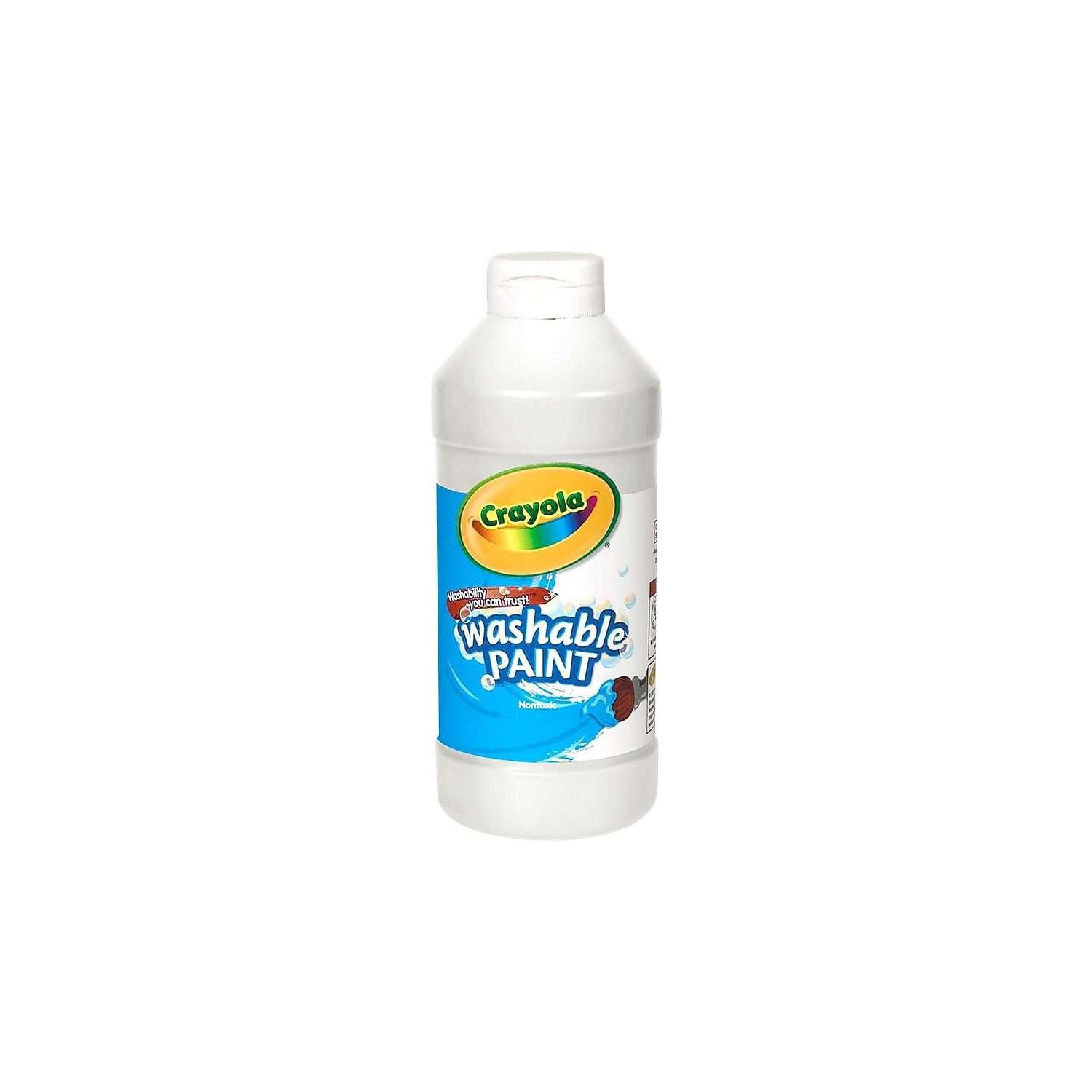 Crayola Washable Paint for Kids (12ct), Teacher Supplies, School Classroom Must Have, Bulk Paint Set, Nontoxic Kids Arts & Crafts Essentials, 16 Oz - Image 1