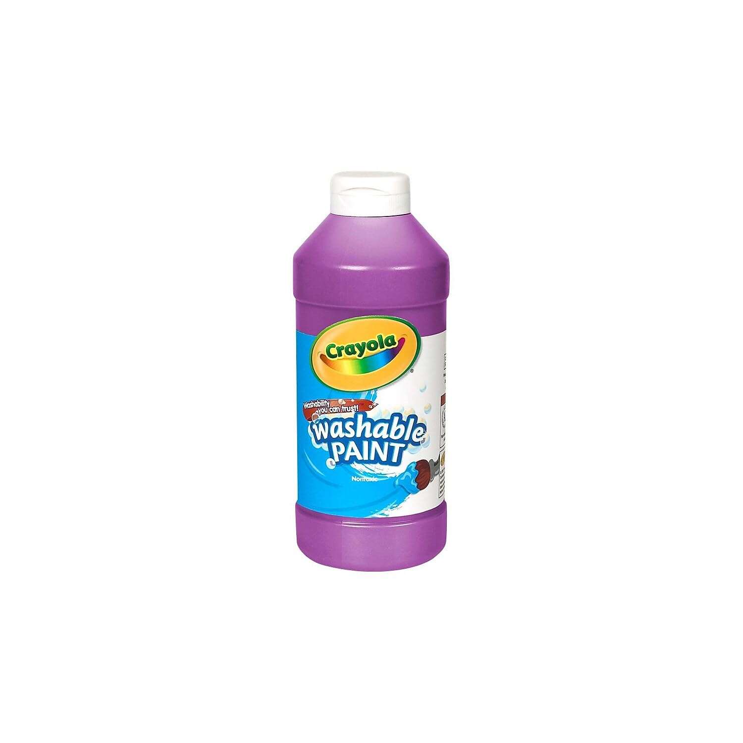 Crayola Washable Paint for Kids (12ct), Teacher Supplies, School Classroom Must Have, Bulk Paint Set, Nontoxic Kids Arts & Crafts Essentials, 16 Oz - Image 2