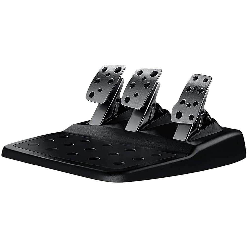 Logitech G920 Driving Force Racing Wheel and Floor Pedals, Real Force Feedback, Stainless Steel Paddle Shifters, Leather Steering Wheel Cover for Xbox Series X|S, Xbox One, PC, Mac - Black - Image 4