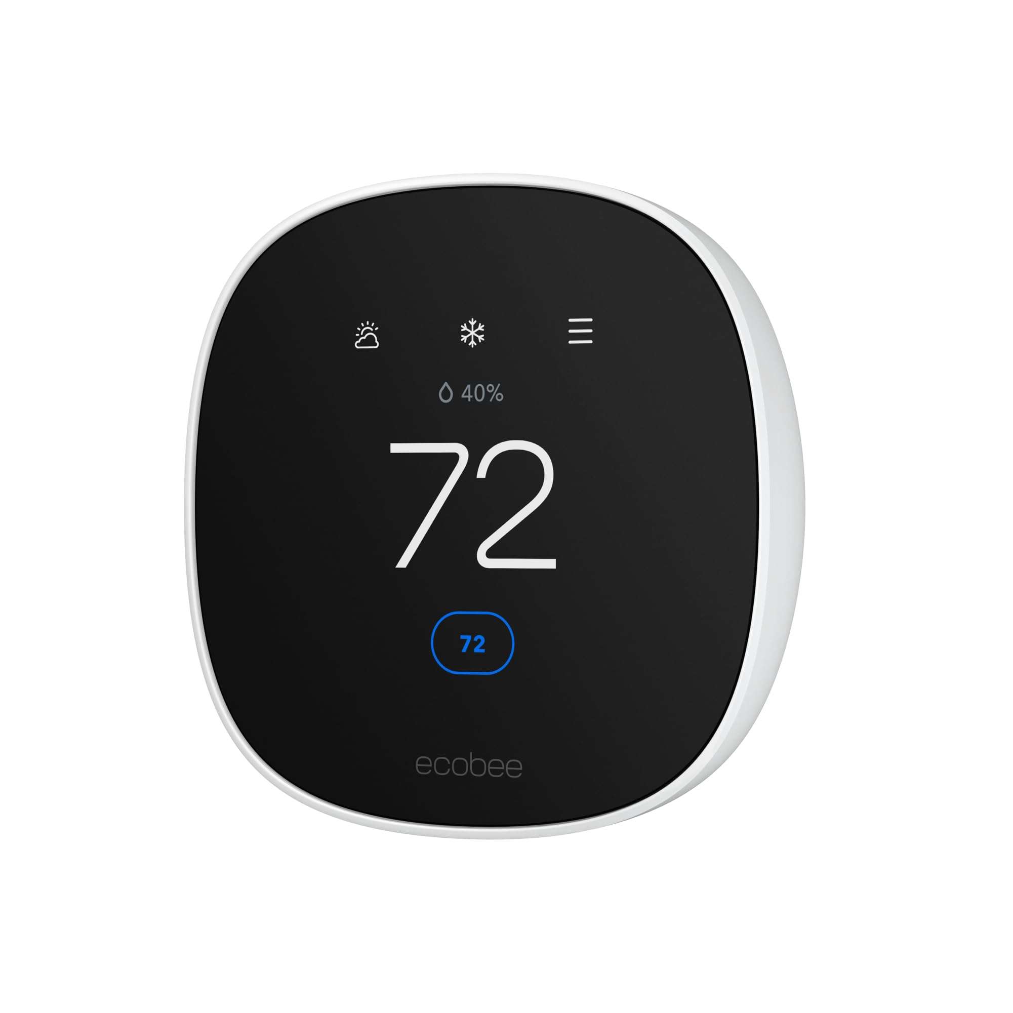 ecobee Smart Thermostat Essential - Energy Star Certified programmable Wi-Fi Thermostat - Works with Siri, Alexa, and Google Assistant - Image 1