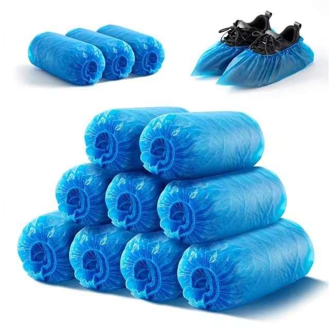 HUADYMEET Shoe Covers 200 Pack(100 Pairs) Large Shoe Covers Disposable Shoe Boot Covers Waterproof Shoes Protectors Covers Durable Boot&Shoes Covers for Indoors,One Size Fits All, 600g/Bag - Image 1