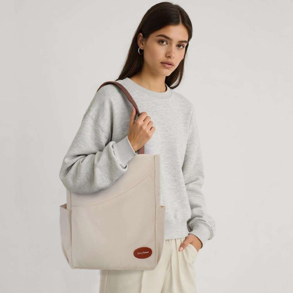 LUZZ Pickleball Tote Bag for Women with Pickleball Handbag 2 Paddle Compartment Front and behind Pockets Fashion Sport Tote - Image 8