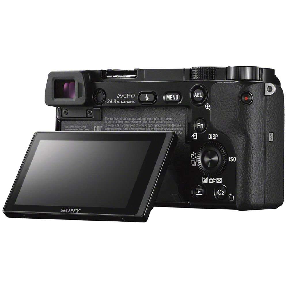 Sony Alpha a6000 Mirrorless Digital Camera 24.3MP SLR Camera with 3.0-Inch LCD (Black) w/16-50mm Power Zoom Lens - Image 6