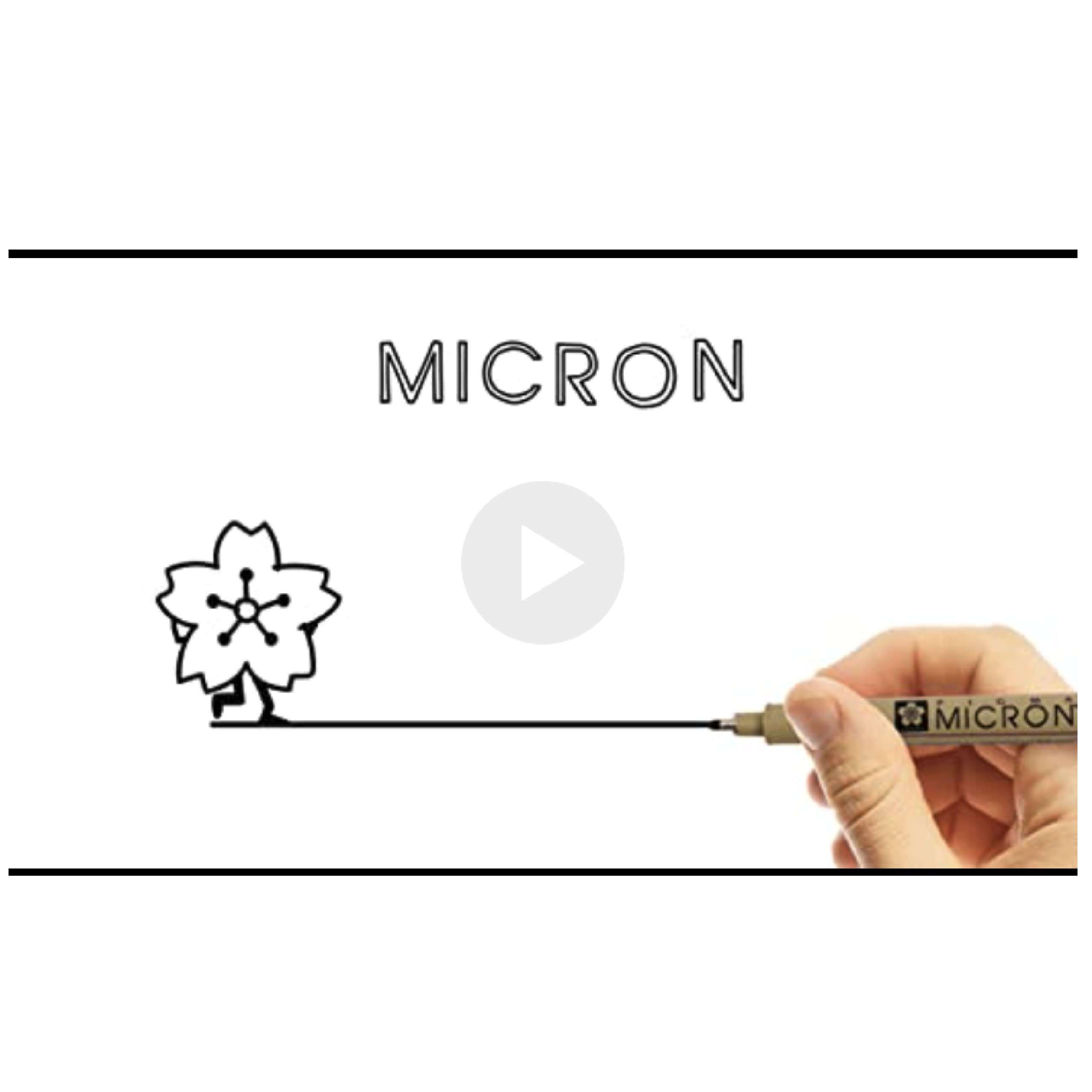 SAKURA Pigma Micron Fineliner Pens - Archival Black Ink Pens - Pens for Writing, Drawing, or Bullet Journaling - Assorted Point Sizes - 6 Pack - Image 7