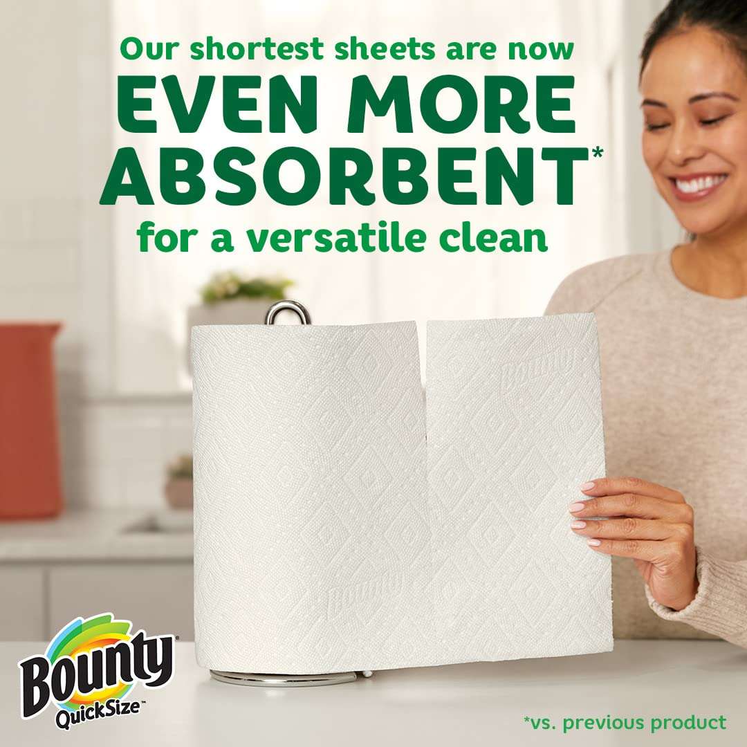 Bounty Select-A-Size Paper Towels, 2 Double Plus Rolls, White, 113 Sheets Per Roll - Image 4