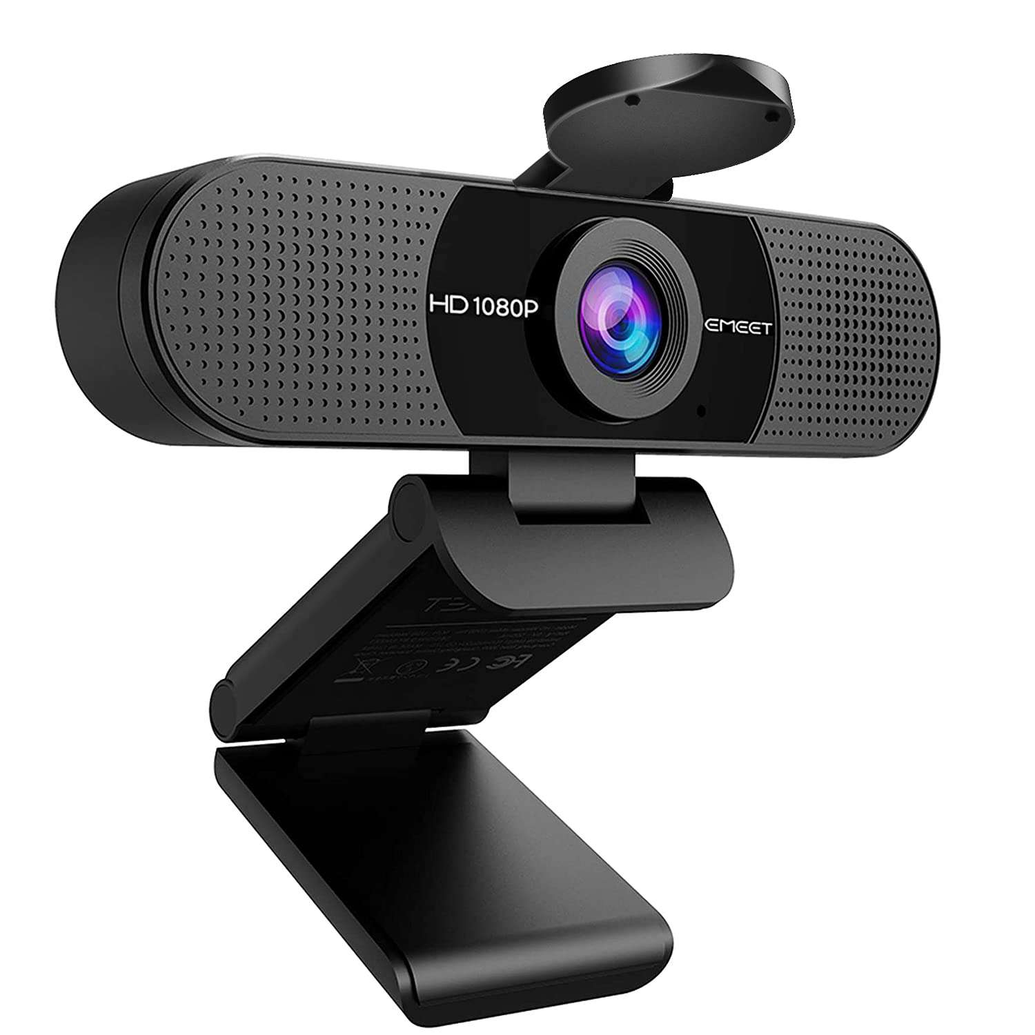 EMEET 1080P Webcam with Microphone, C960 Web Camera, 2 Mics Streaming Webcam, 90°FOV Computer Camera, Plug and Play USB Web Cam for Online Calling/Conferencing, Zoom/Teams/Facetime/YouTube, Laptop/PC - Image 1